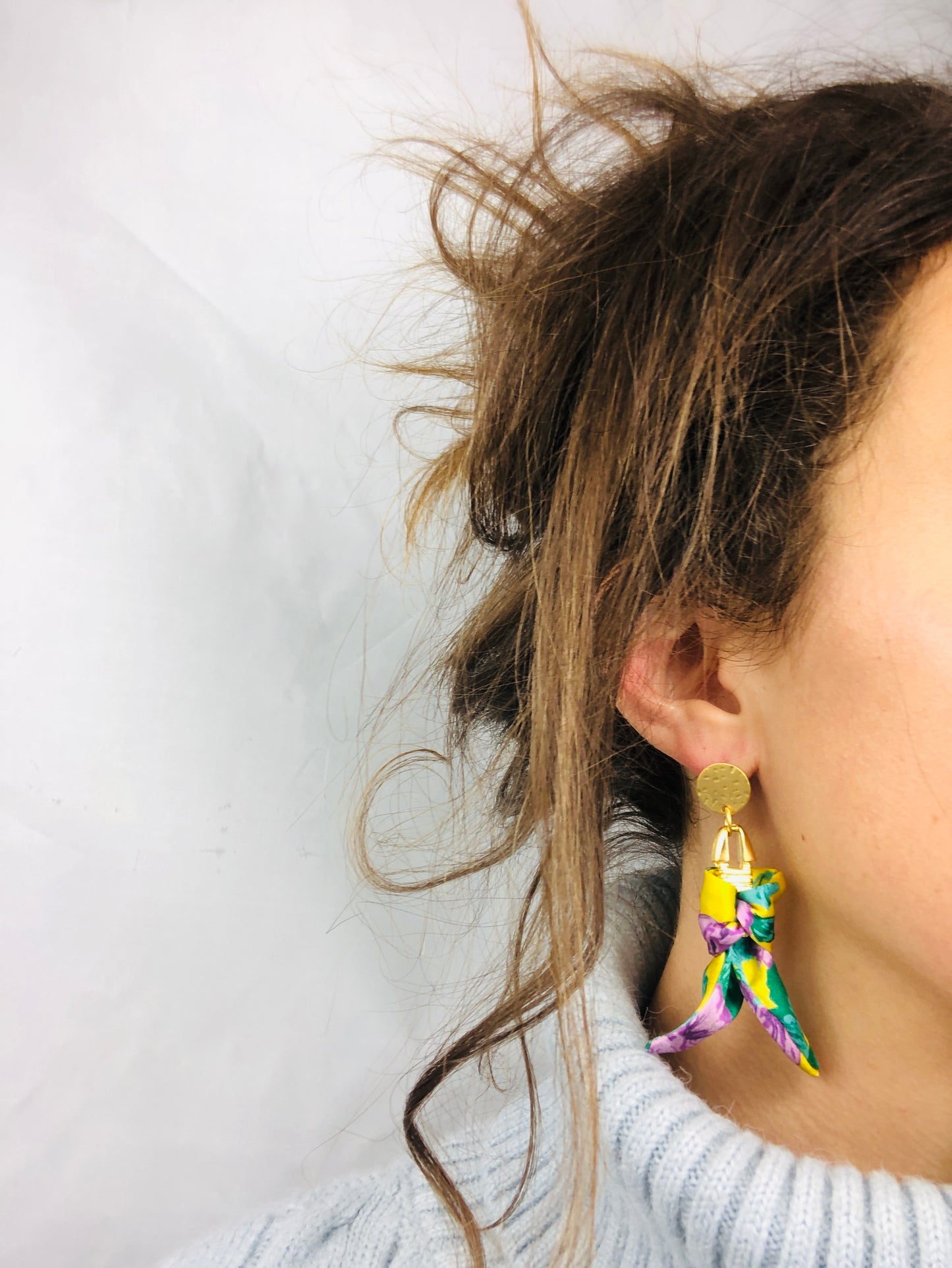 Silk Earrings | Aztec | Liberty Print | Unique Earrings | Floral