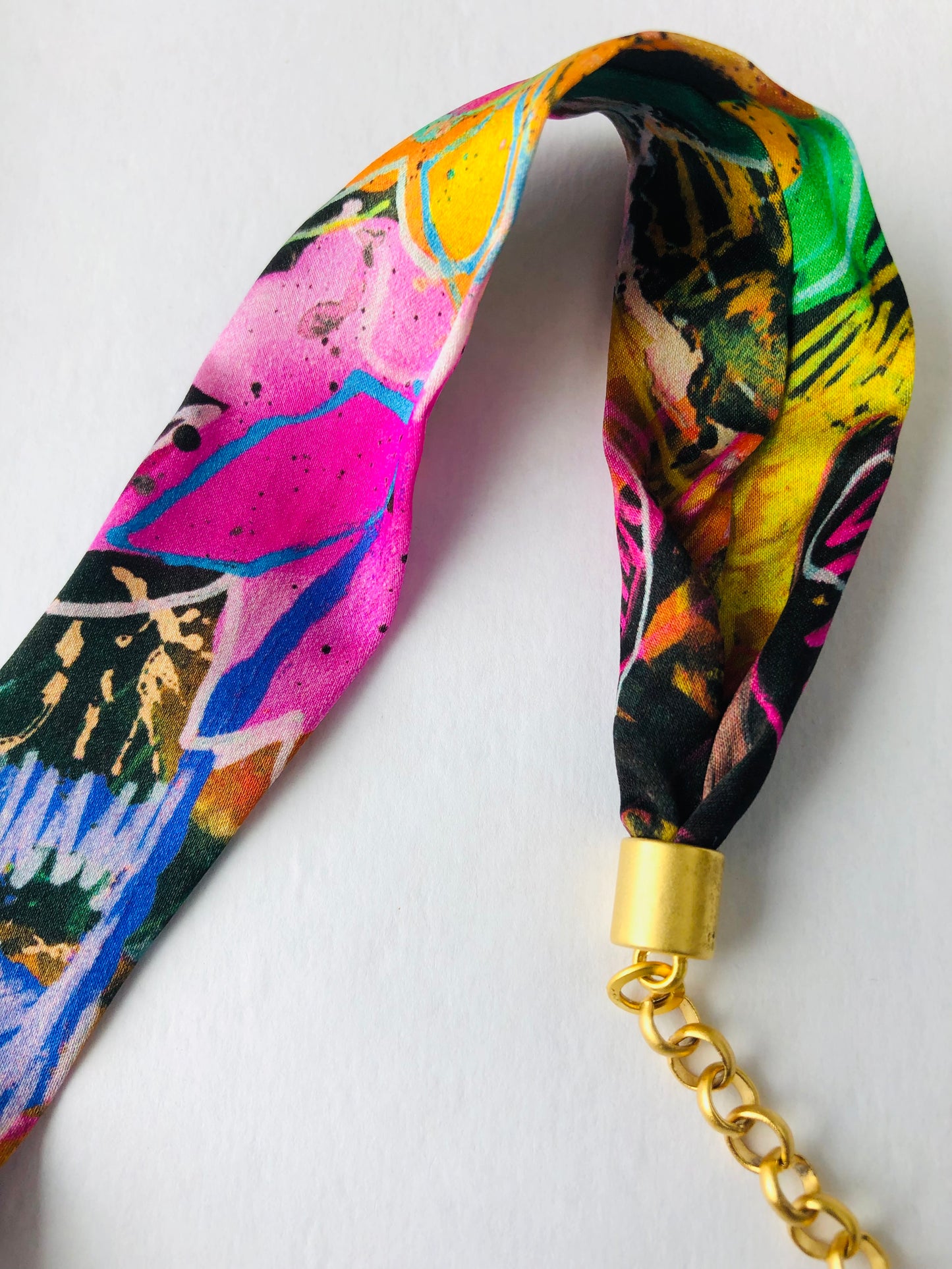 Silk Necklace | Elegant Jewellery | Liberty Print