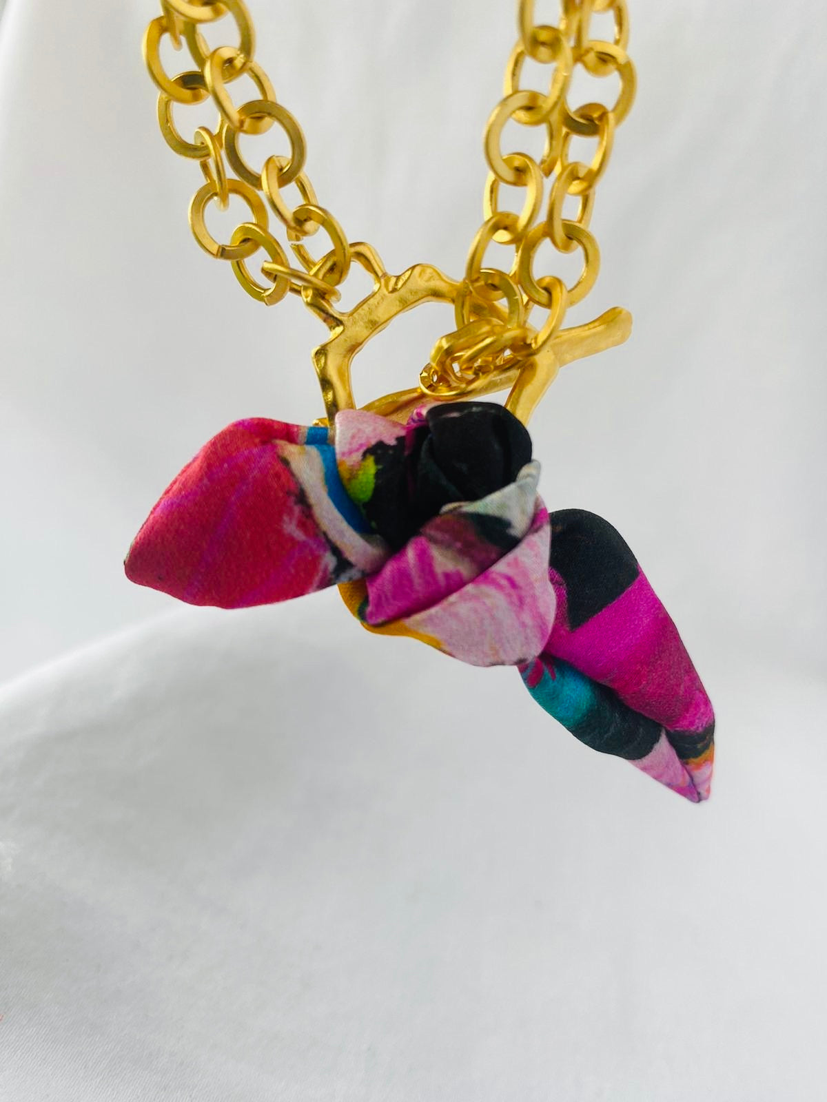 Elegant Gold Bracelet | Silk Jewellery | Lipsy Liberty Print