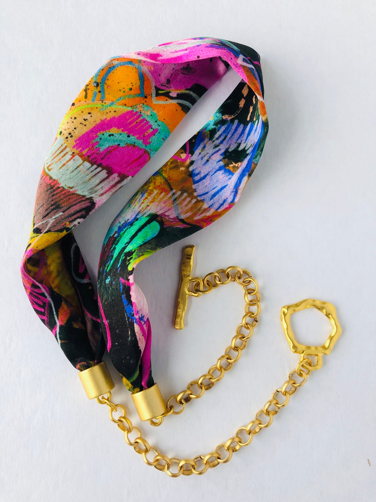 Silk Necklace | Elegant Jewellery | Liberty Print