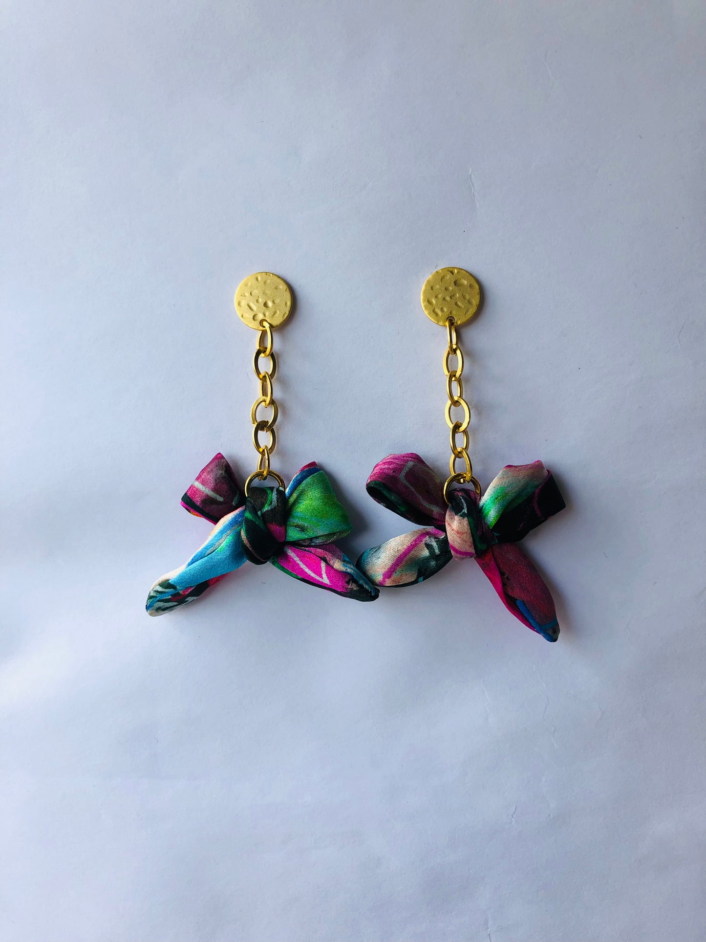 Bow Earrings | Silk Jewellery | Liberty Print | Lipsey