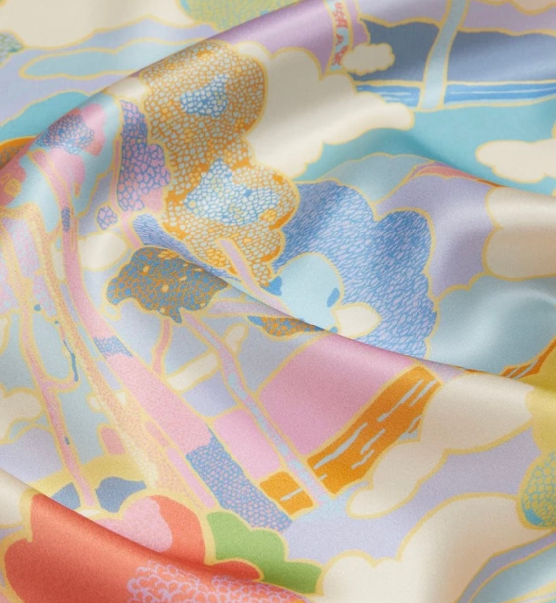 Statement Earrings | Silk Jewellery | Liberty Print | Pastel