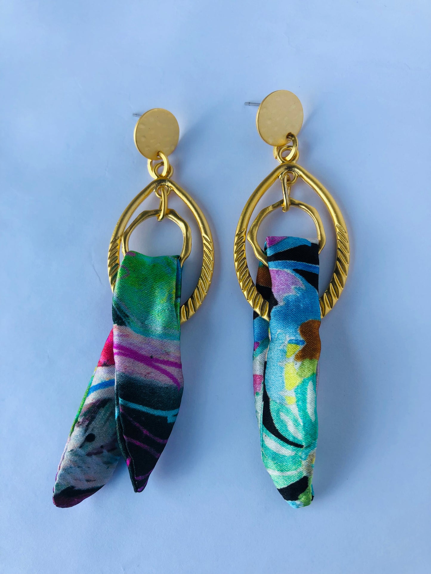 Silk Earrings | Liberty Print | Womens Unique Earrings