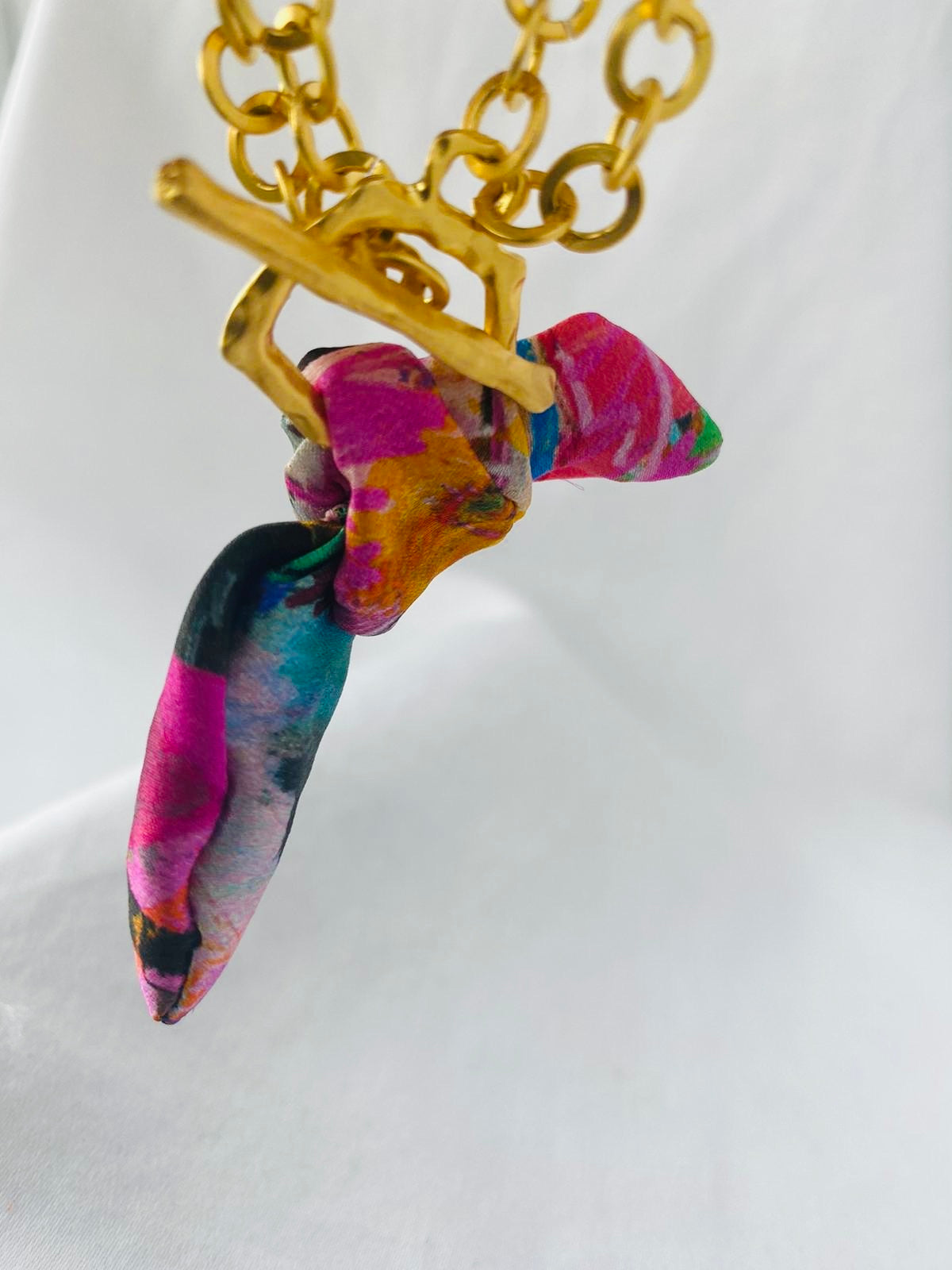 Elegant Gold Bracelet | Silk Jewellery | Lipsy Liberty Print
