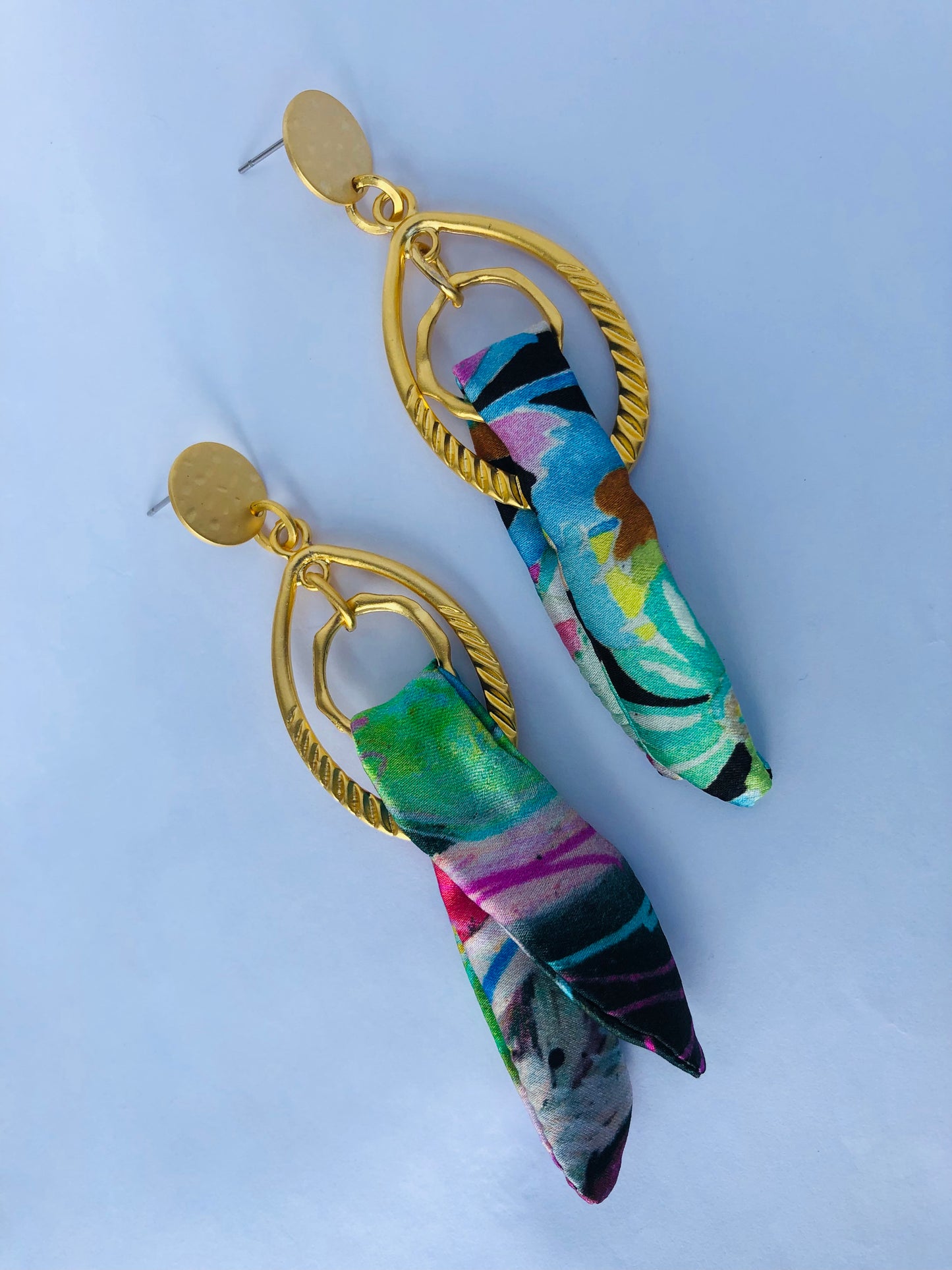 Silk Earrings | Liberty Print | Womens Unique Earrings