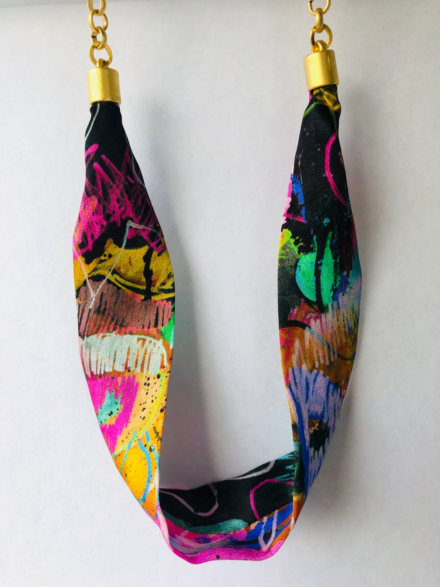 Silk Necklace | Elegant Jewellery | Liberty Print