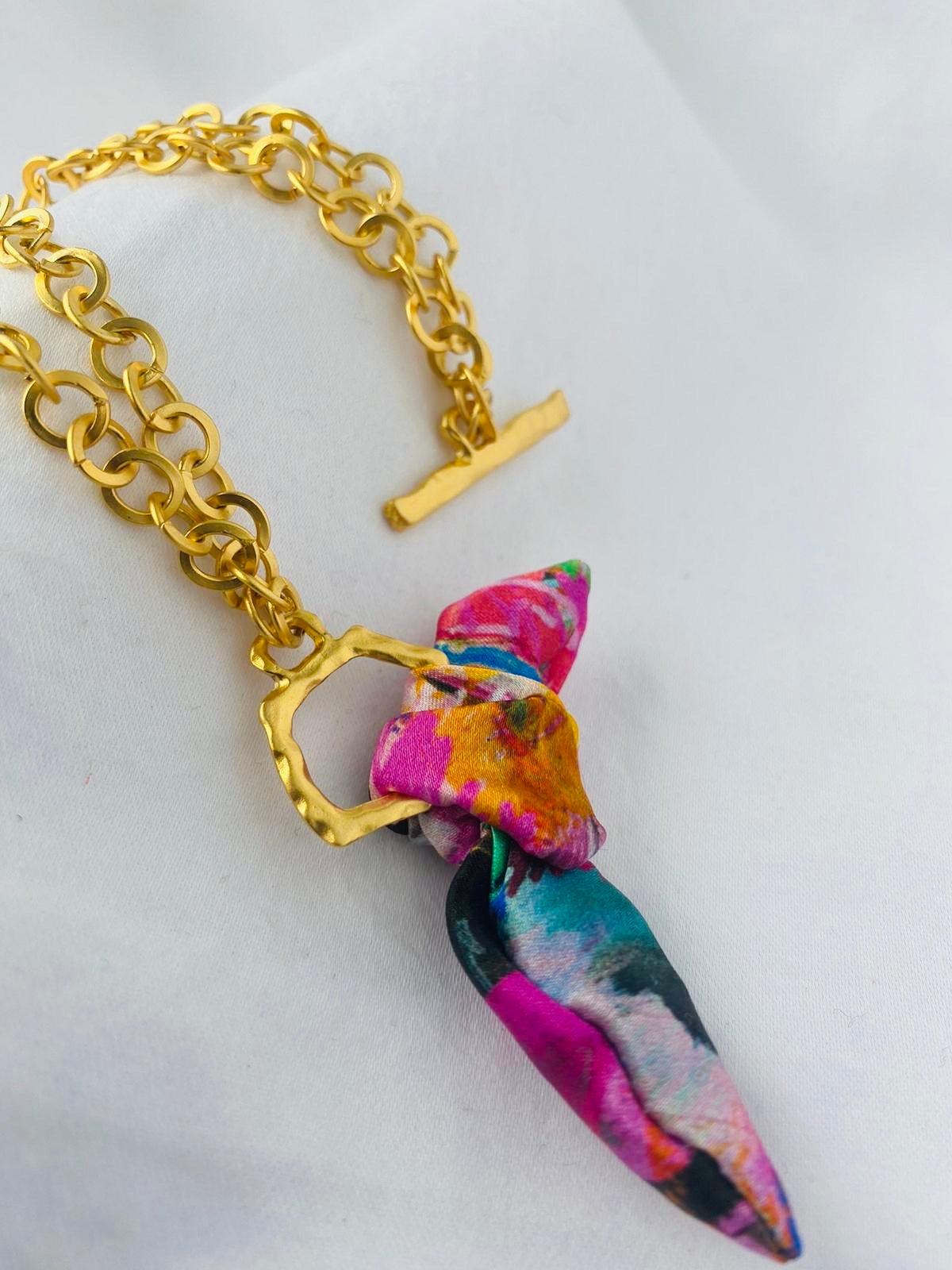 Elegant Gold Bracelet | Silk Jewellery | Lipsy Liberty Print