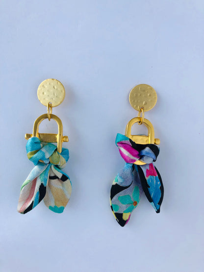 Silk Earrings | Liberty Print | Elegant Jewellery