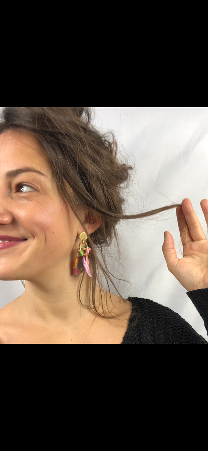 Statement Earrings | Silk Jewellery | Chic Accessories
