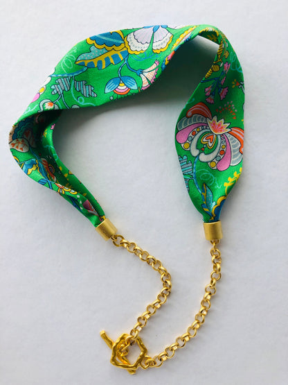 Silk Necklace | Liberty Print | Chic Jewellery