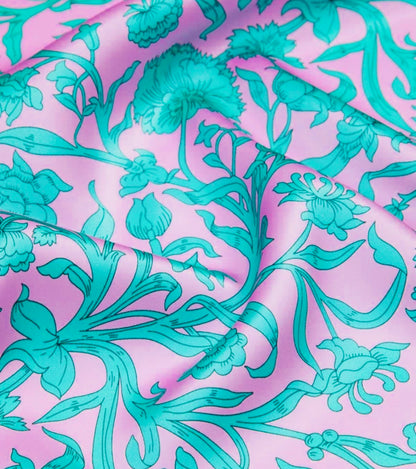 Statement Earrings | Silk Jewellery | Liberty Print | Purple Turquoise