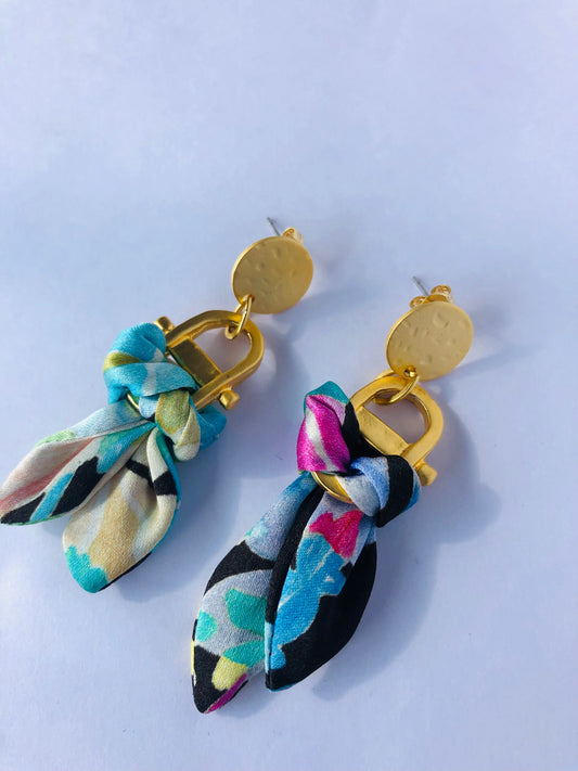 Silk Earrings | Liberty Print | Elegant Jewellery
