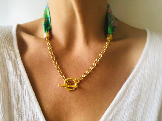 Silk Necklace | Liberty Print | Chic Jewellery